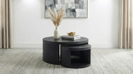 Sweeney 2-piece nesting tables side angle view
