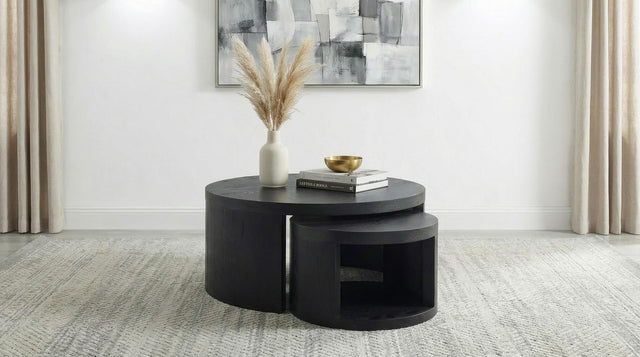 Sweeney 2-piece nesting tables side angle view
