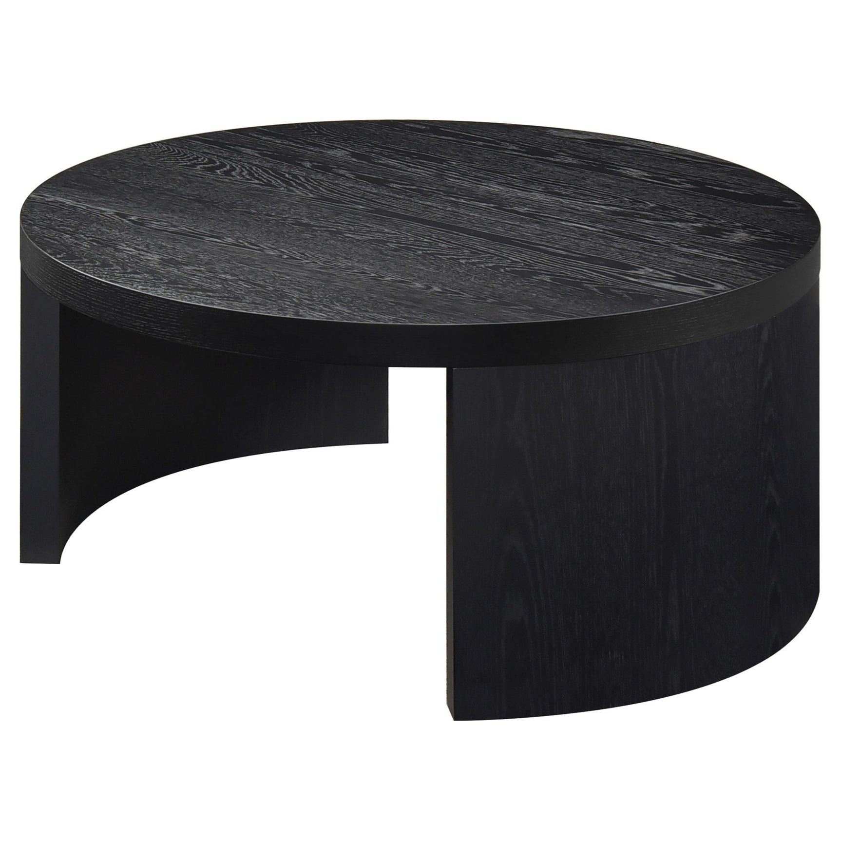 Sweeney round coffee table side profile