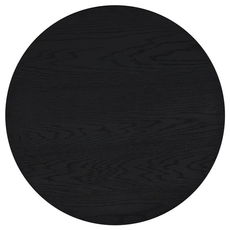 Sweeney coffee table close-up of black oak veneer