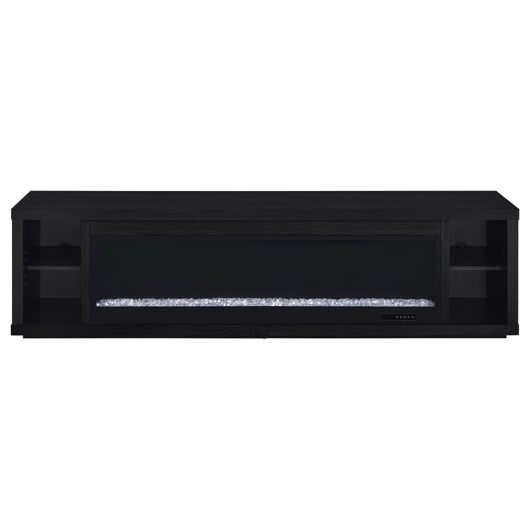 Deiter 79-inch TV Stand Fireplace Media Console Black