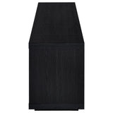 Deiter 79-inch TV Stand Fireplace Media Console Black