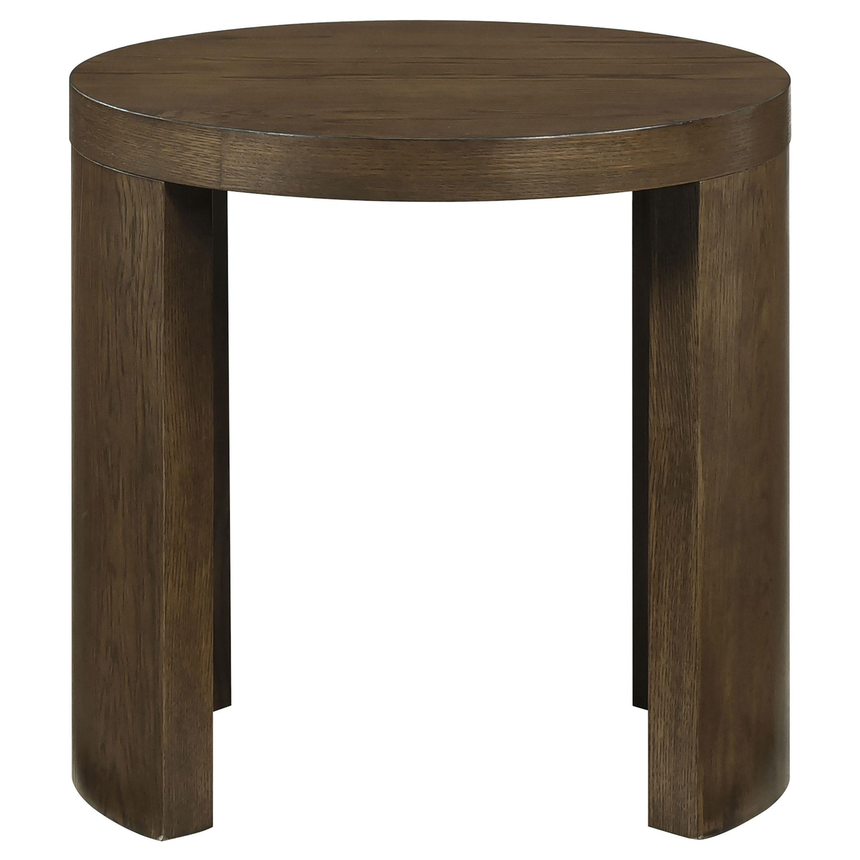Close-up of oak veneer grain on coffee table