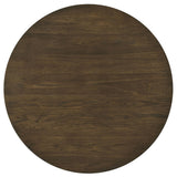 Sweeney 3-piece coffee and end table set in dark walnut, front view