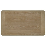 Back view of coffee table highlighting construction