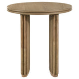 Adina coffee table full view with sculptural base