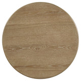 Distressed light brown finish highlighting wood texture