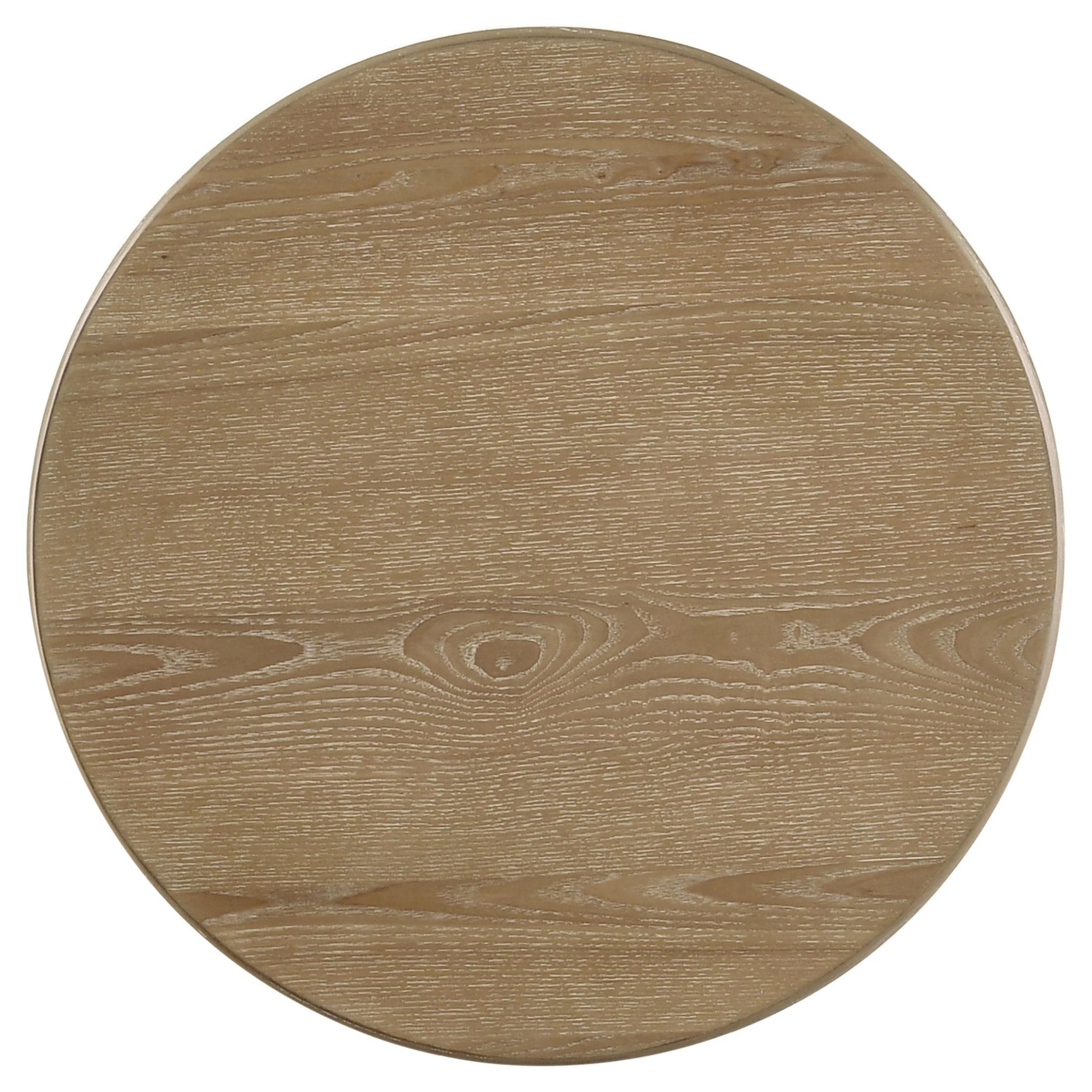 Distressed light brown finish highlighting wood texture