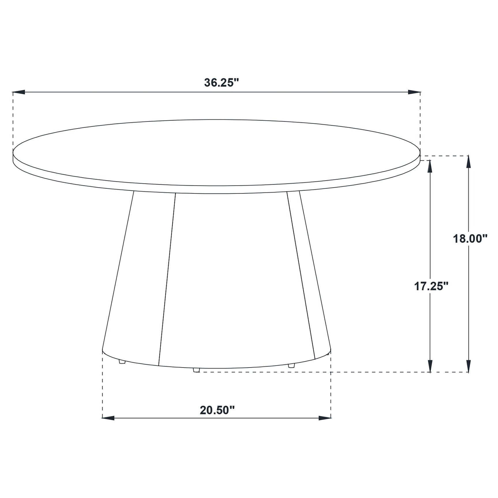 Franklin 2-piece round pedestal coffee table set in grey with dark brown bases