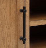 Beasley media console showing open center shelving