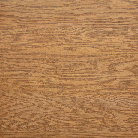 Beasley square wood end table golden oak close-up of wood grain and shelf