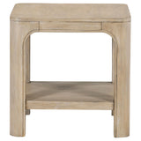 Top view of Solano square side end table