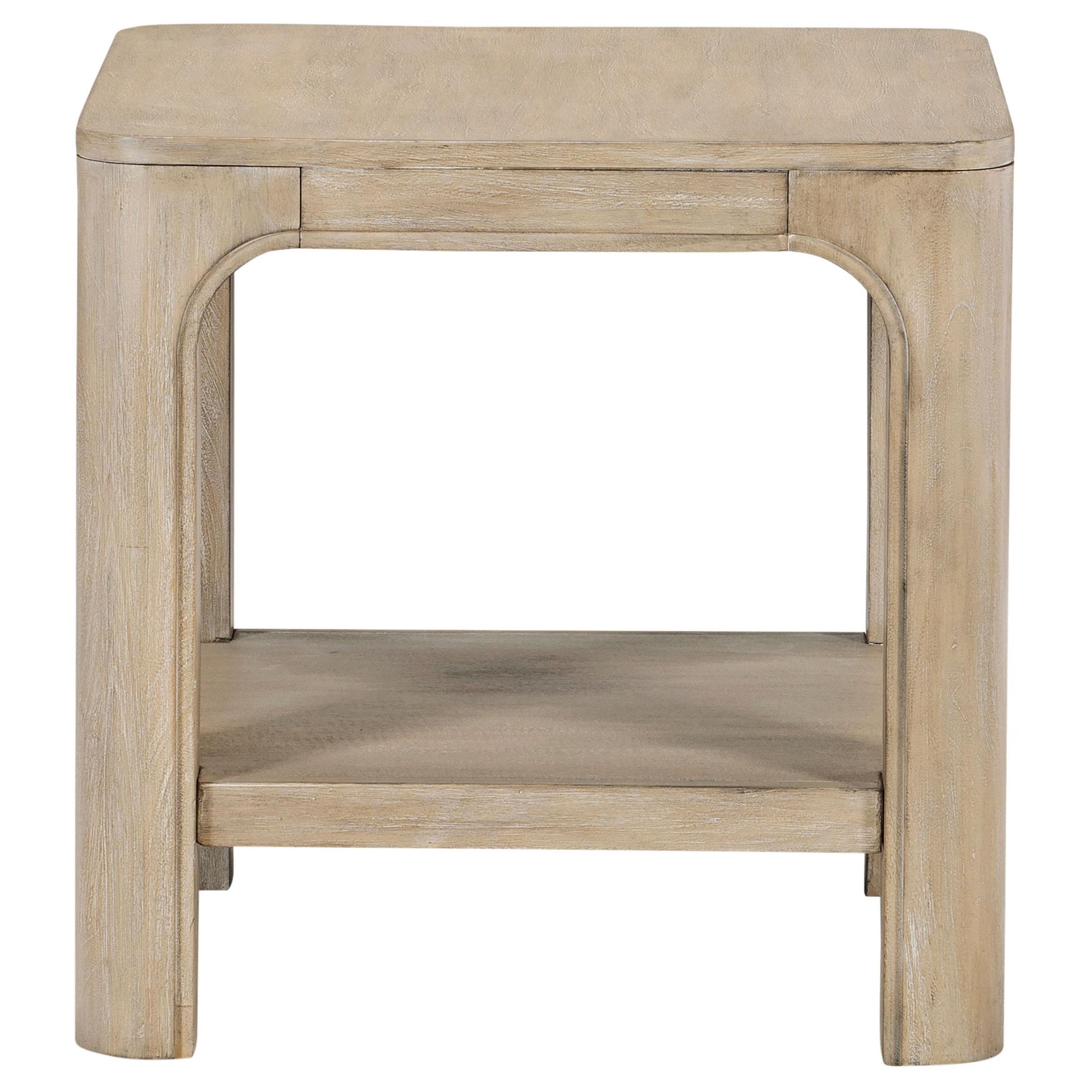 Top view of Solano square side end table