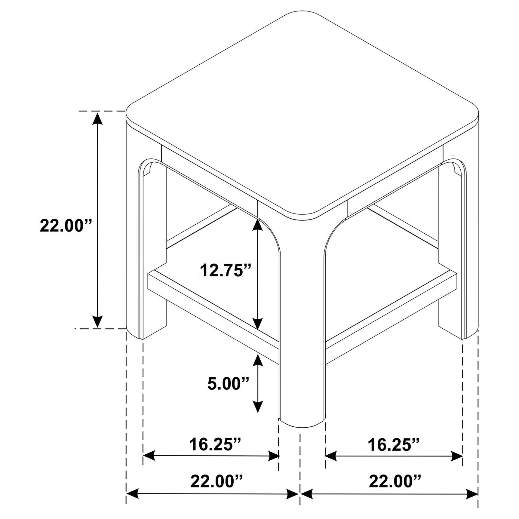 Lifestyle setting with Solano coffee and end table
