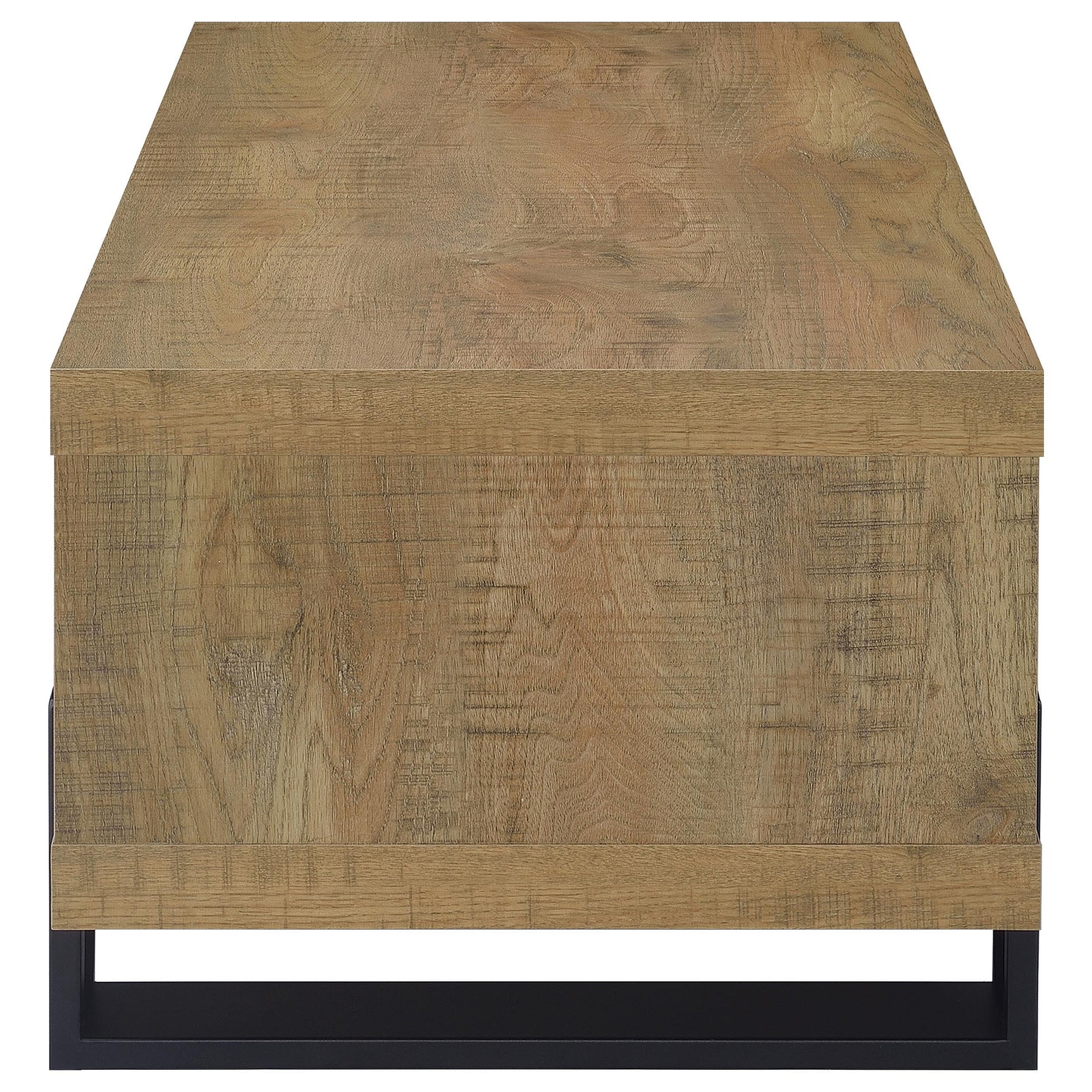 Dinard coffee table with plastic glides under legs