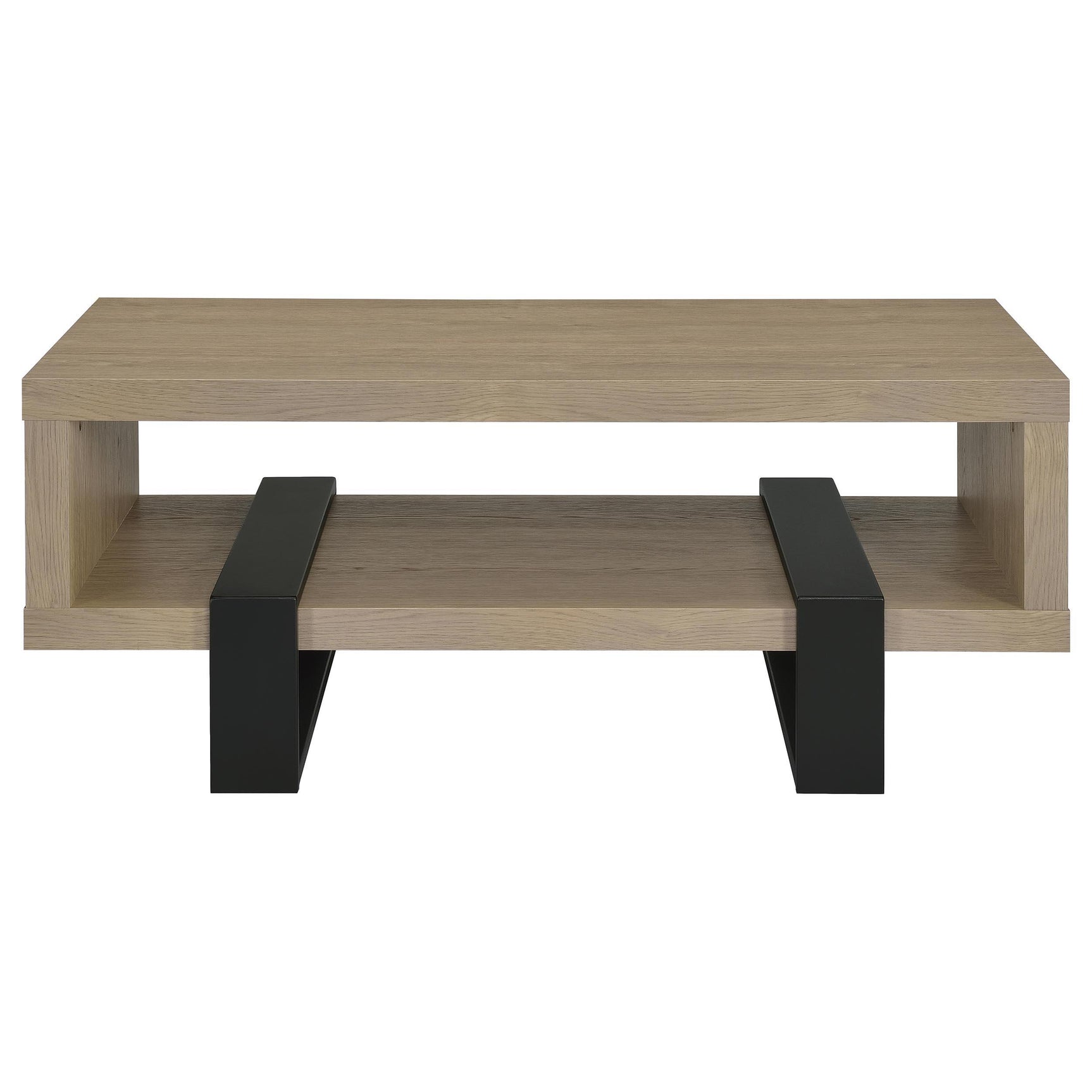 Close-up of latte melamine finish on Dinard coffee table