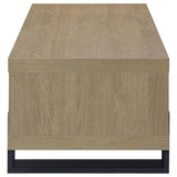 Top view of Dinard latte coffee table surface