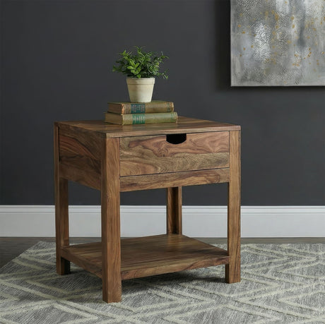 Esther side end table drawer detail