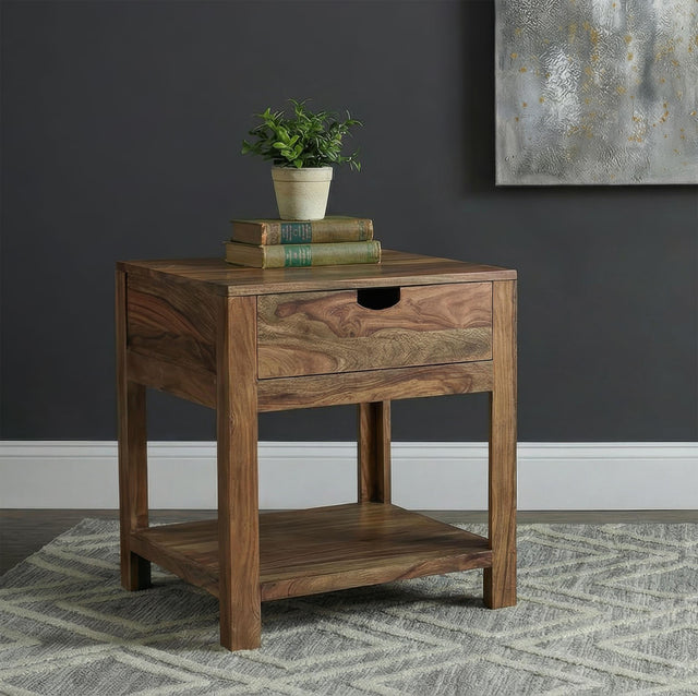 Esther side end table drawer detail