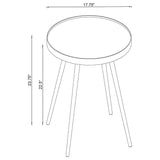 Side angle of the coffee and nesting tables set