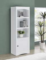 Close-up of TV stand doors and metal knobs