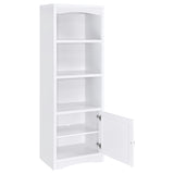 Laughlin white 3-piece entertainment center frontal view