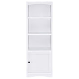 Laughlin white 3-piece entertainment center frontal view