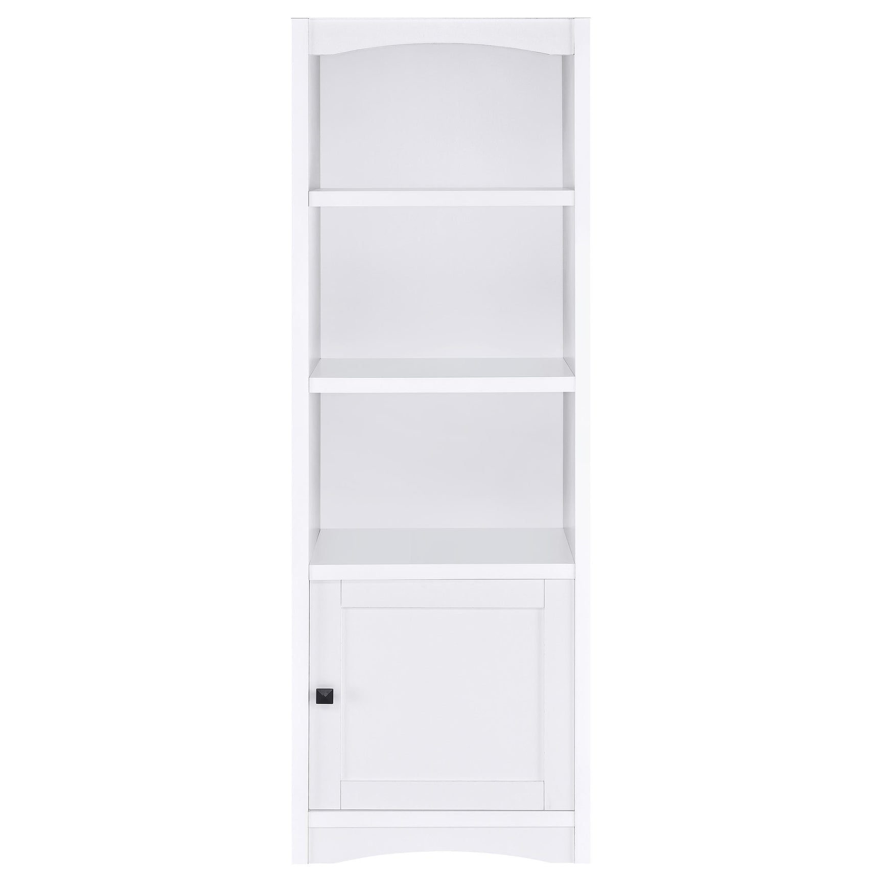 Laughlin white 3-piece entertainment center frontal view