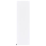 Laughlin white 3-piece entertainment center frontal view