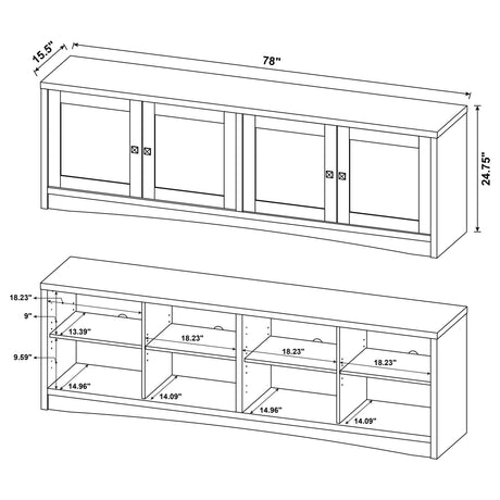 Full assembled Laughlin entertainment center