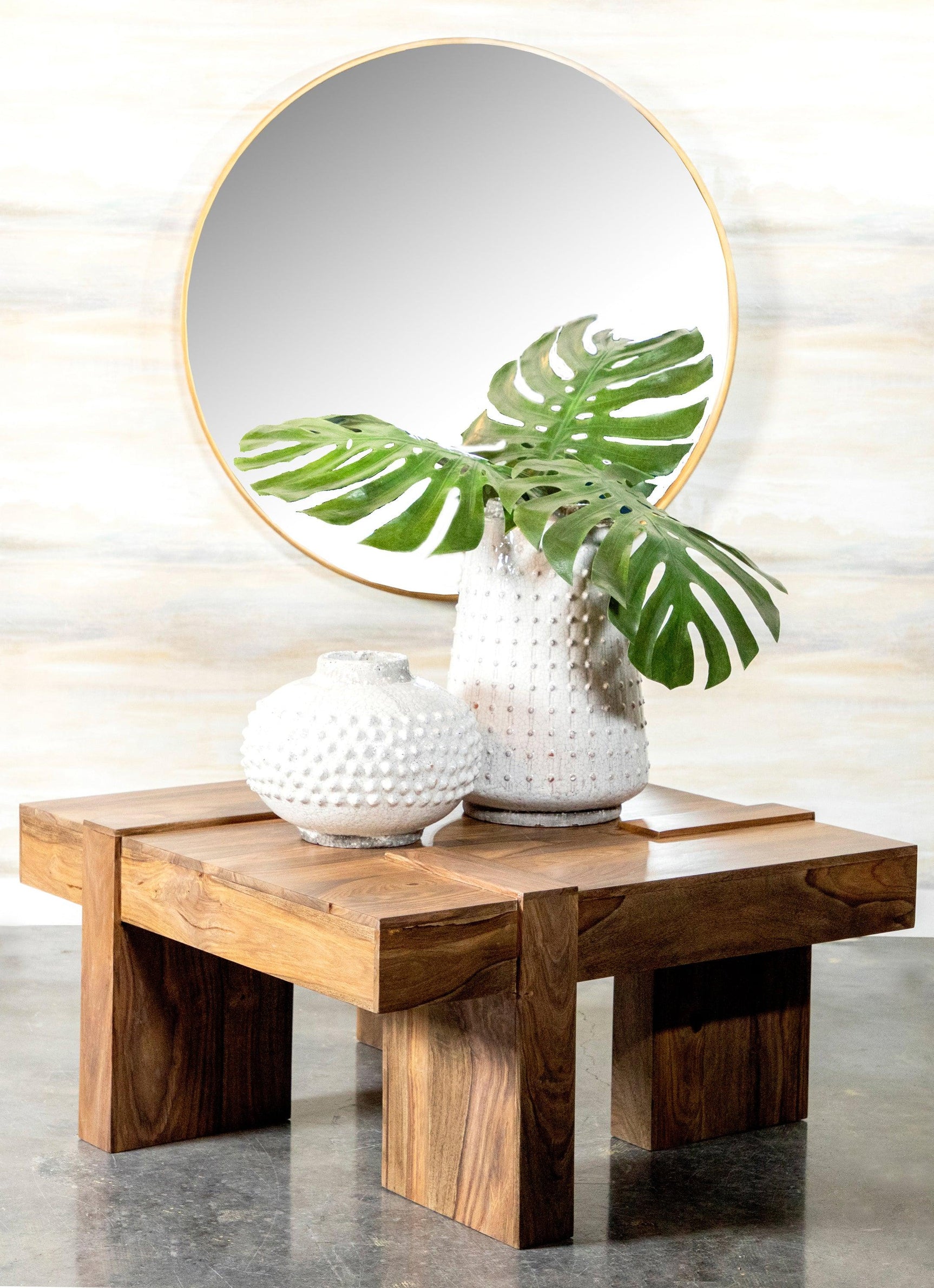 Skeet coffee table top surface showing natural wood grain