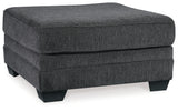 room setting view of Tracling Slate 3-Piece Sectional Sofa with Ottoman