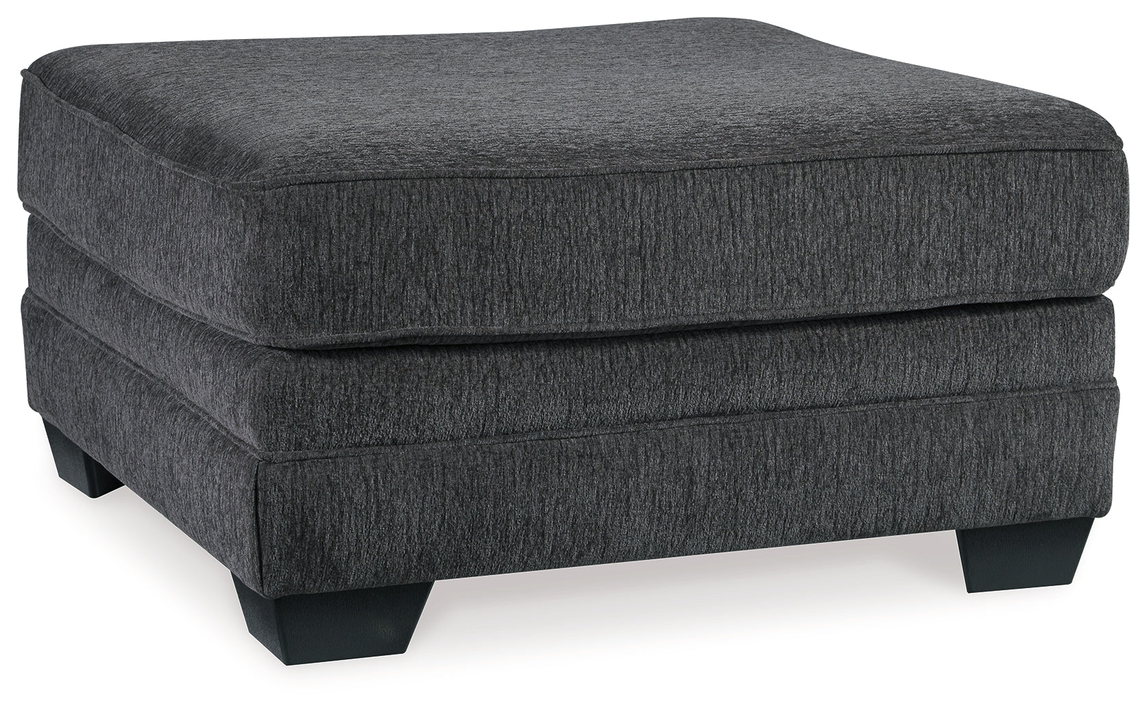 room setting view of Tracling Slate 3-Piece Sectional Sofa with Ottoman