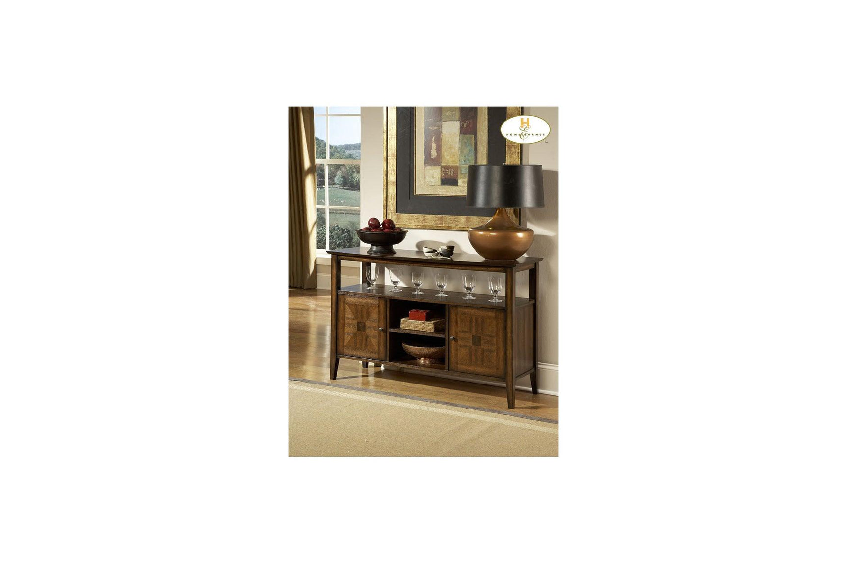 Side angle of Verona dining set showing faux leather chairs