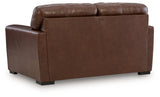 Jumbo stitch detail on Brogliano Canyon Loveseat upholstery