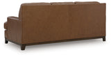 Saonara Amber Leather Sofa rear view