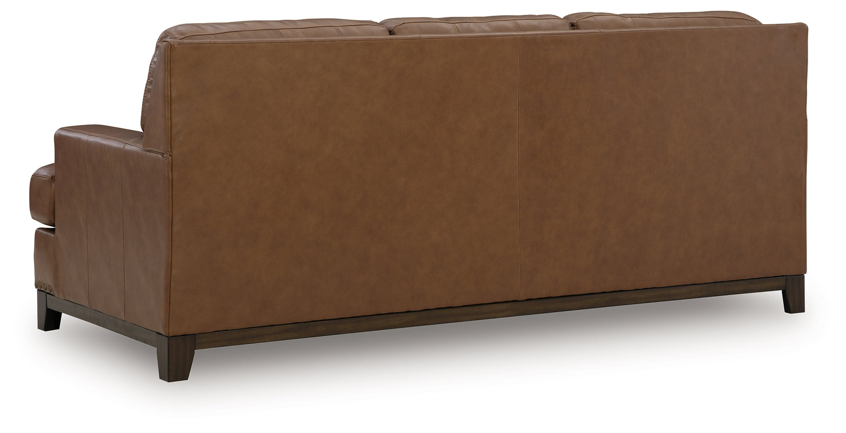 Saonara Amber Leather Sofa rear view