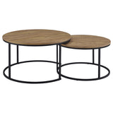 Tables nested together in living room
