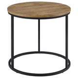 Close-up of Lainey side table metal base