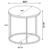 Bottom view of metal base structure