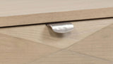 Close-up of faceted tinted drawers on Marcelo Coffee Table