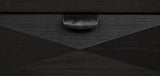 Natural grain oak veneer finish on table surface