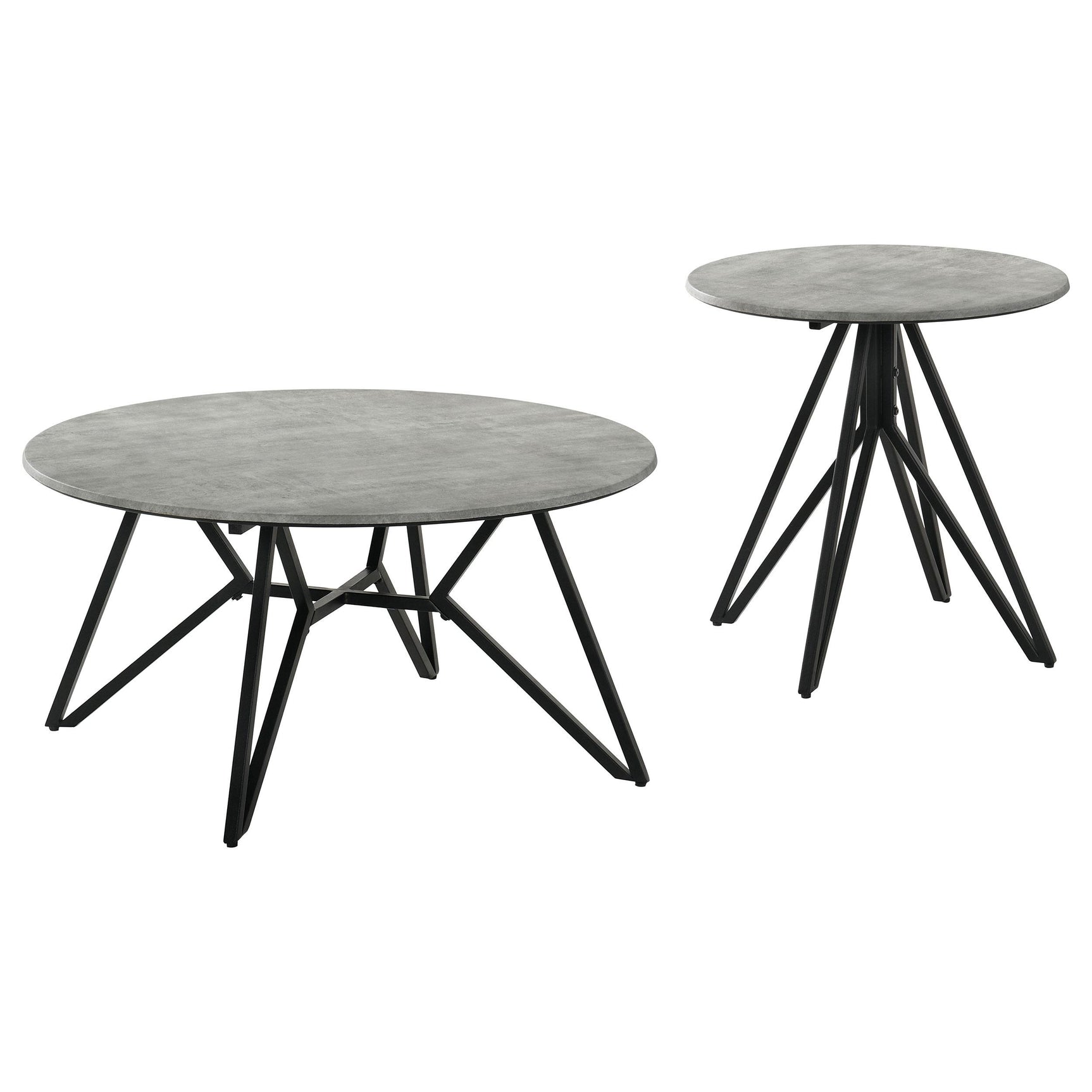 Close-up of Hadi coffee table top with sandy textured cement finish