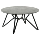 Angled view of Hadi coffee table showing break-proof table top