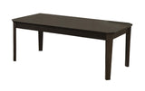 Amaro dark brown occasional table set showing leg details