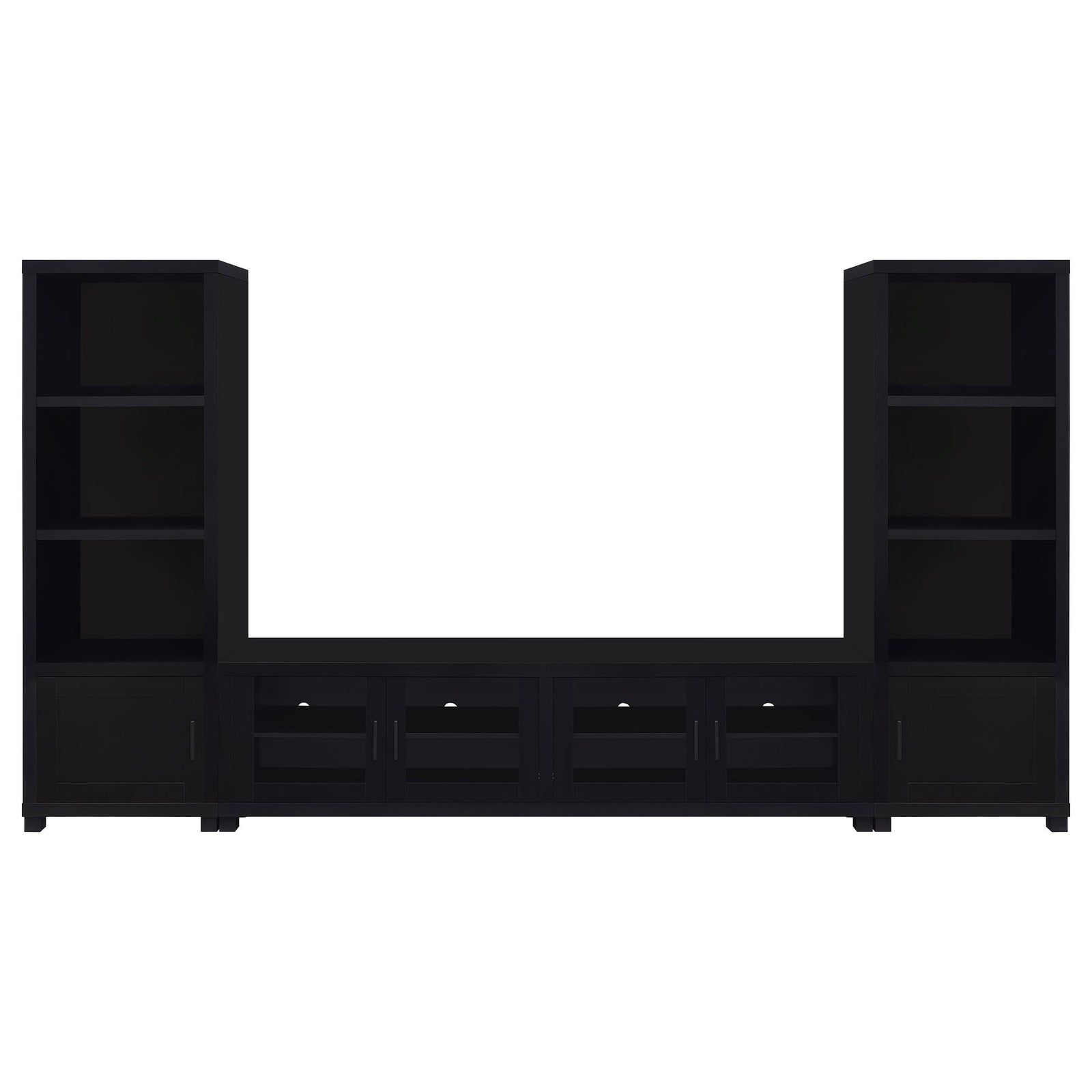 Jupiter 3-piece Entertainment Center 79-inch TV Stand Black