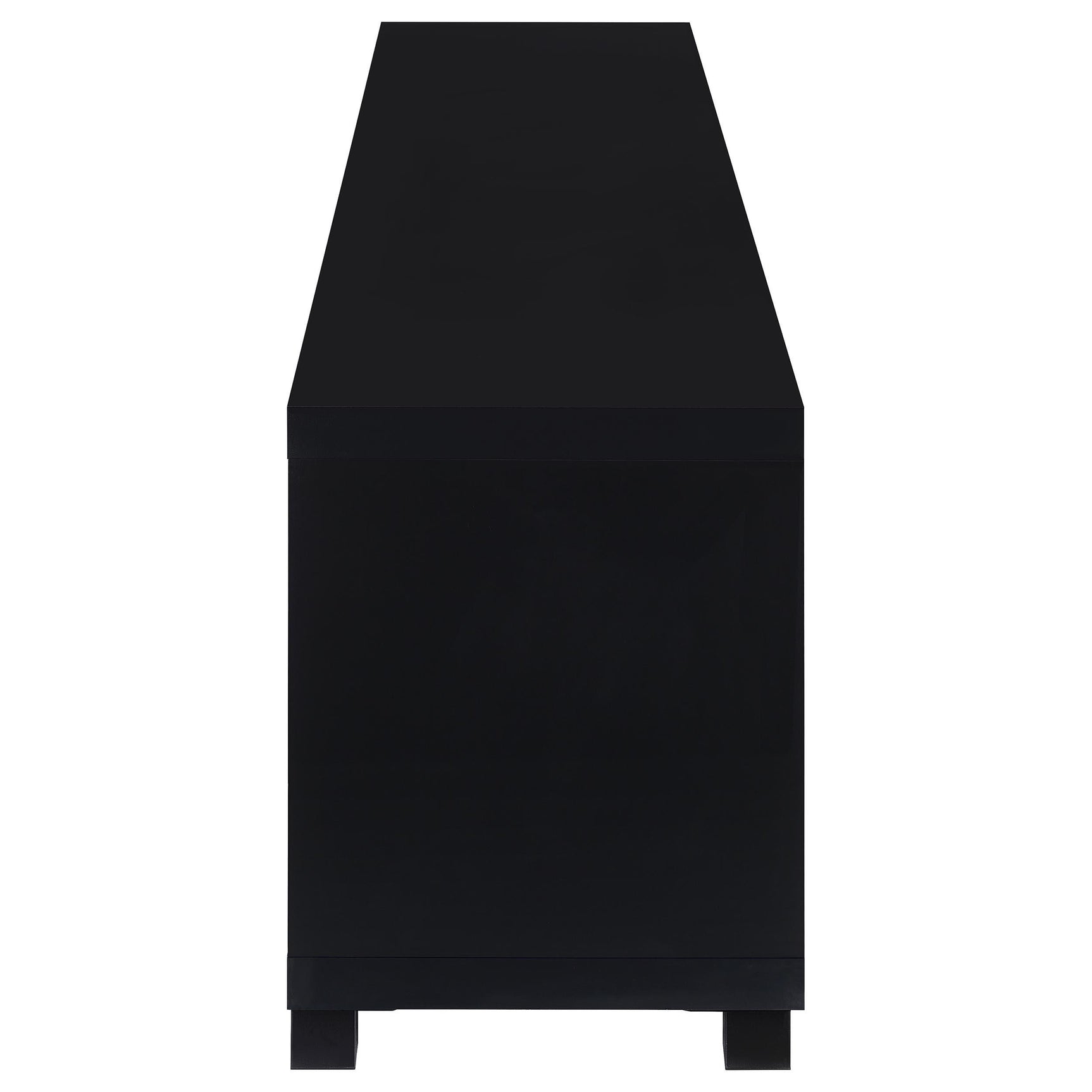 Jupiter Entertainment Center black 3-piece set with 79-inch TV stand front view