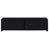 Jupiter Entertainment Center black 3-piece set with 79-inch TV stand front view