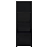 Jupiter Entertainment Center black 3-piece set with 79-inch TV stand front view