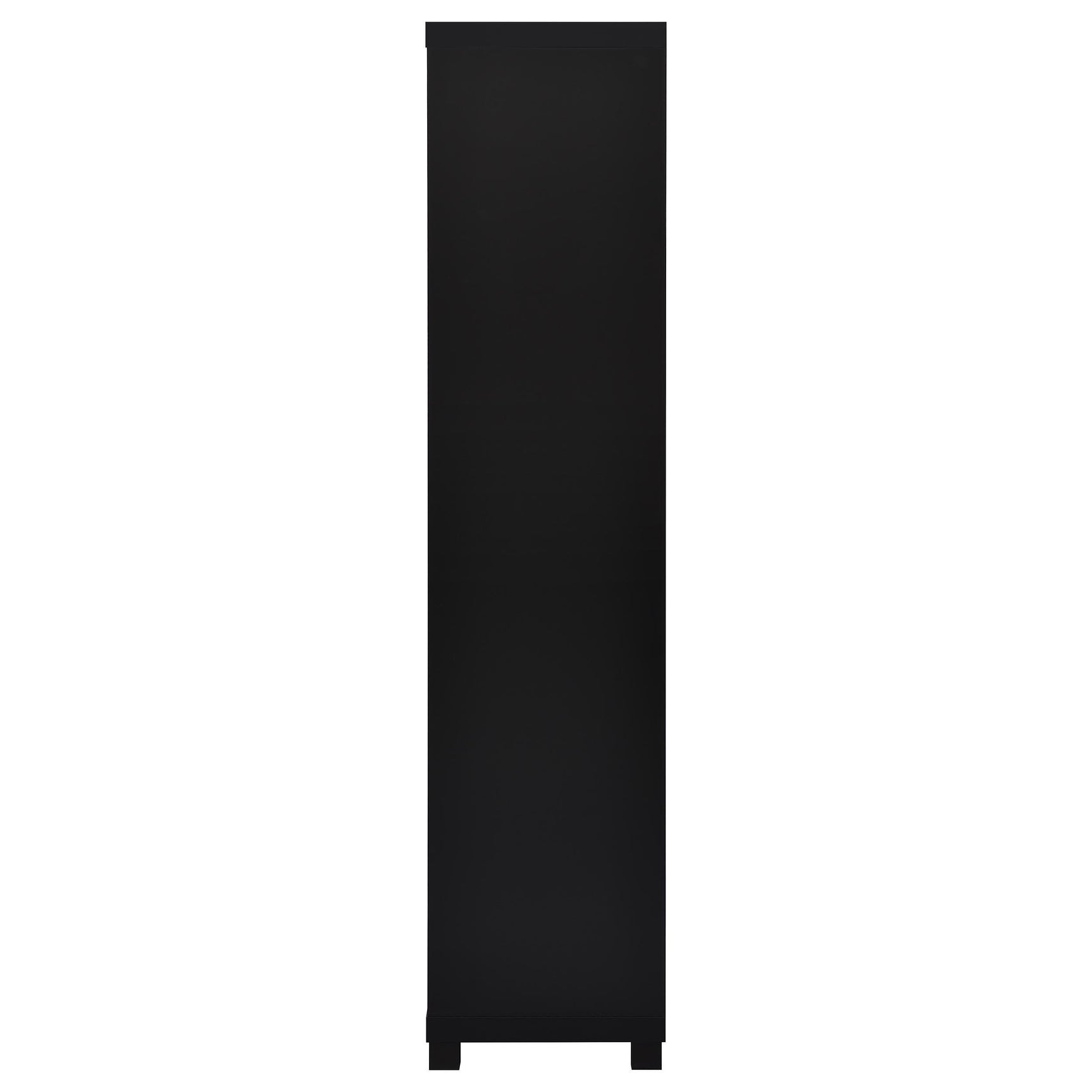 Jupiter Entertainment Center black 3-piece set with 79-inch TV stand front view